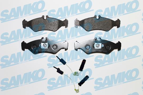 Samko 5SP609A - Тормозные колодки, дисковые, комплект autospares.lv