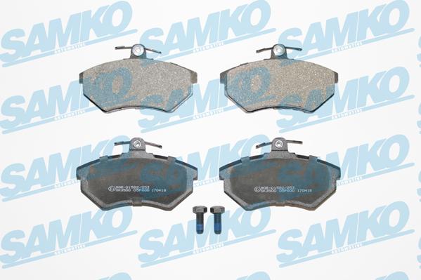 Samko 5SP600 - Тормозные колодки, дисковые, комплект autospares.lv