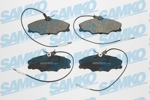 Samko 5SP619 - Тормозные колодки, дисковые, комплект autospares.lv