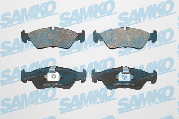 Samko 5SP610 - Тормозные колодки, дисковые, комплект autospares.lv