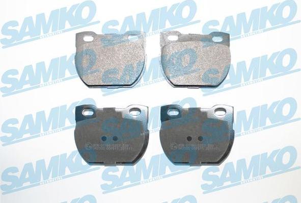 Samko 5SP611 - Тормозные колодки, дисковые, комплект autospares.lv