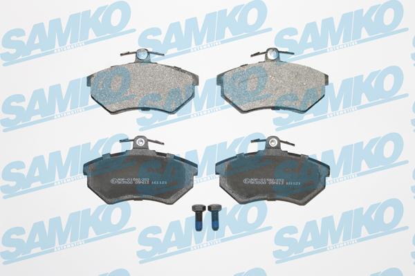 Samko 5SP613 - Тормозные колодки, дисковые, комплект autospares.lv