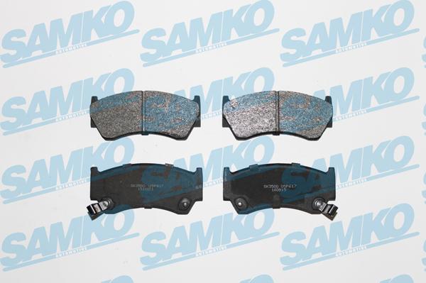 Samko 5SP617 - Тормозные колодки, дисковые, комплект autospares.lv