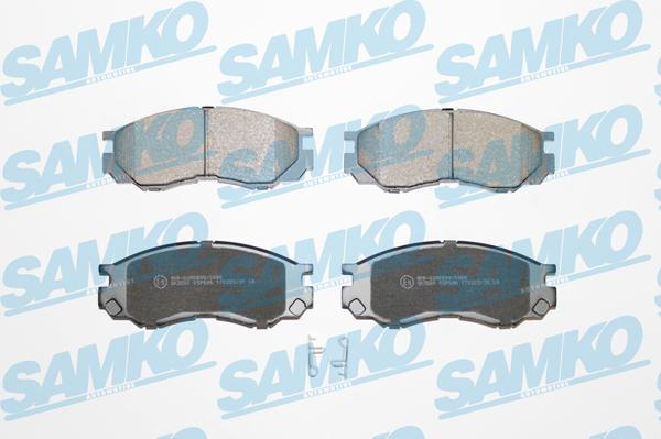Samko 5SP686 - Тормозные колодки, дисковые, комплект autospares.lv