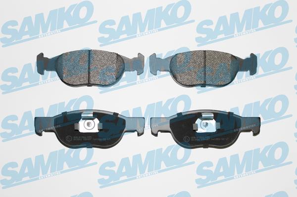 Samko 5SP687 - Тормозные колодки, дисковые, комплект autospares.lv