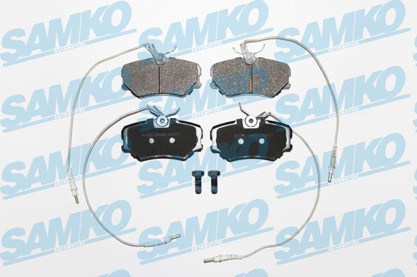 Samko 5SP636 - Тормозные колодки, дисковые, комплект autospares.lv