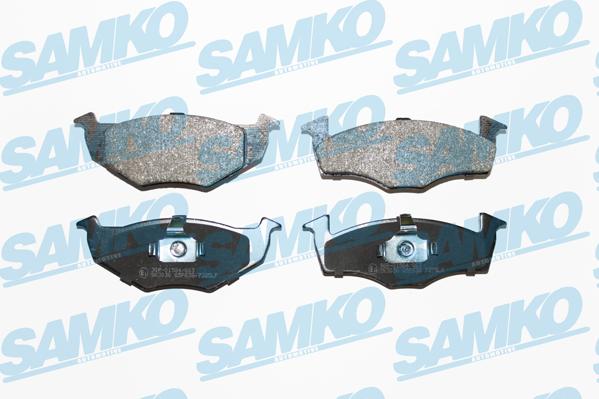 Samko 5SP638 - Тормозные колодки, дисковые, комплект autospares.lv