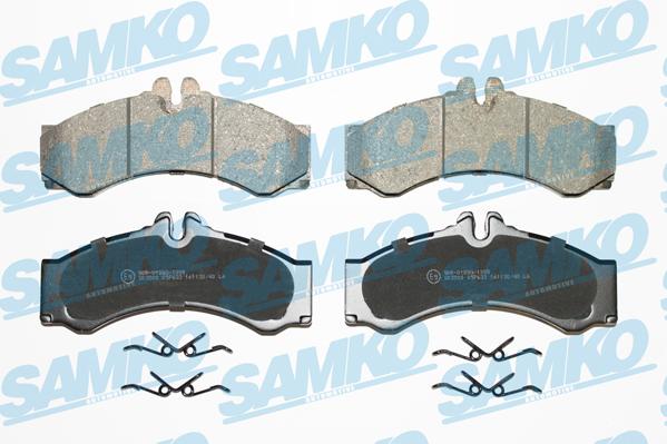 Samko 5SP633 - Тормозные колодки, дисковые, комплект autospares.lv
