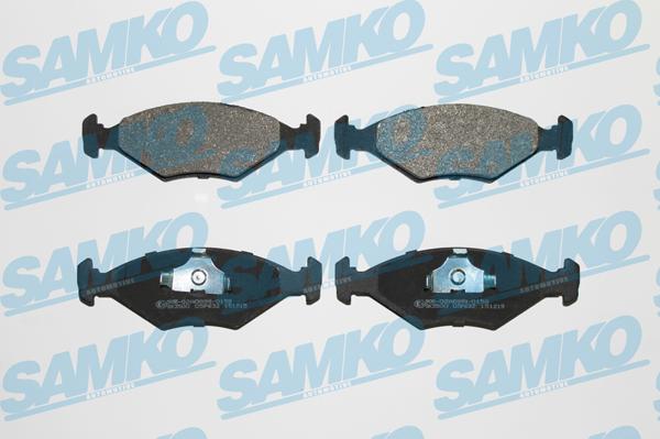 Samko 5SP632 - Тормозные колодки, дисковые, комплект autospares.lv