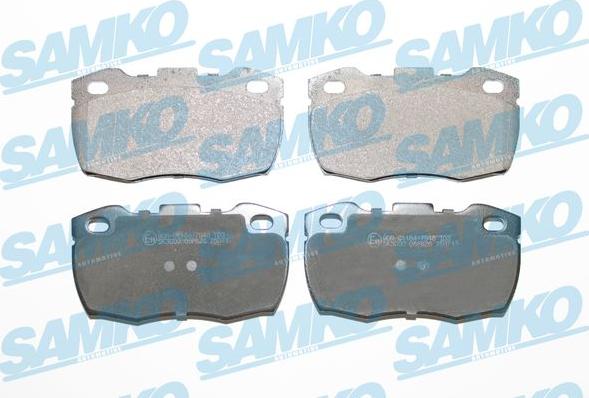 Samko 5SP626 - Тормозные колодки, дисковые, комплект autospares.lv