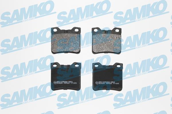 Samko 5SP622 - Тормозные колодки, дисковые, комплект autospares.lv