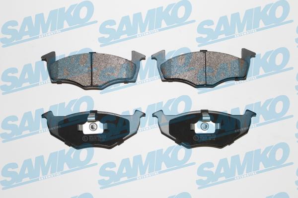 Samko 5SP627 - Тормозные колодки, дисковые, комплект autospares.lv