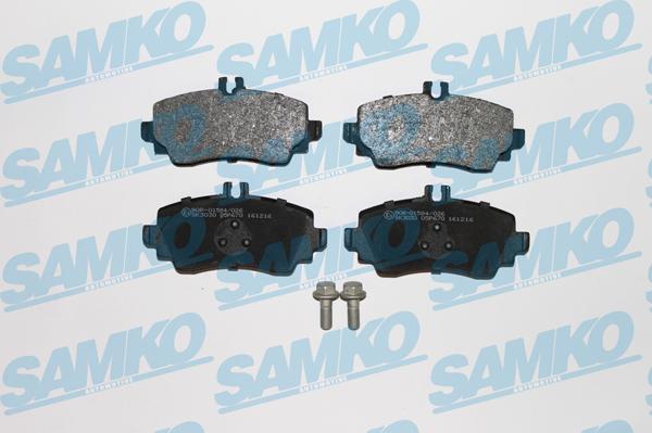 Samko 5SP670 - Тормозные колодки, дисковые, комплект autospares.lv
