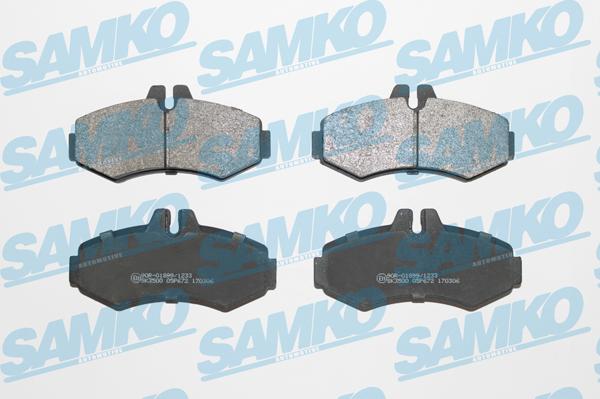 Samko 5SP672 - Тормозные колодки, дисковые, комплект autospares.lv