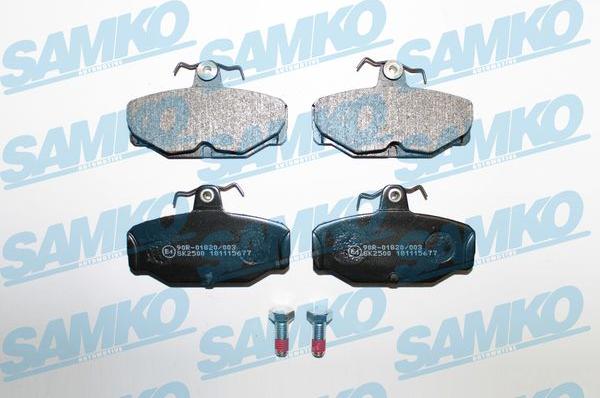 Samko 5SP677 - Тормозные колодки, дисковые, комплект autospares.lv