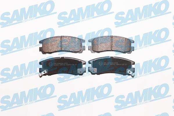 Samko 5SP043 - Тормозные колодки, дисковые, комплект autospares.lv