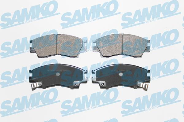 Samko 5SP042 - Тормозные колодки, дисковые, комплект autospares.lv