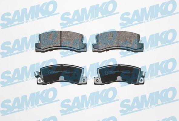Samko 5SP061 - Тормозные колодки, дисковые, комплект autospares.lv