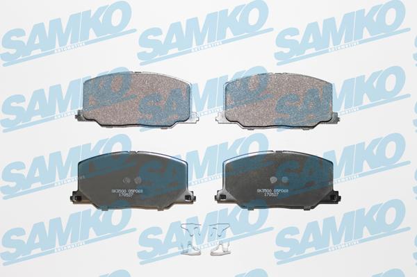 Samko 5SP068 - Тормозные колодки, дисковые, комплект autospares.lv