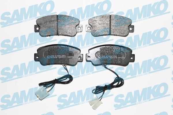 Samko 5SP019 - Тормозные колодки, дисковые, комплект autospares.lv