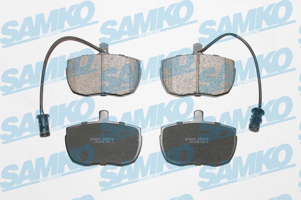 Samko 5SP014 - Тормозные колодки, дисковые, комплект autospares.lv