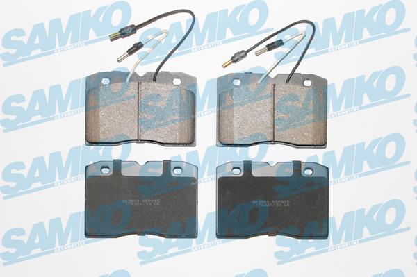 Samko 5SP015 - Тормозные колодки, дисковые, комплект autospares.lv