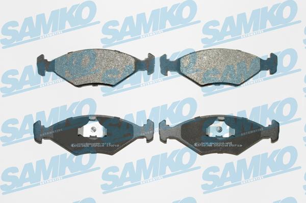 Samko 5SP016 - Тормозные колодки, дисковые, комплект autospares.lv