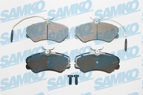Samko 5SP011 - Тормозные колодки, дисковые, комплект autospares.lv