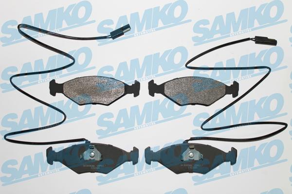 Samko 5SP017 - Тормозные колодки, дисковые, комплект autospares.lv