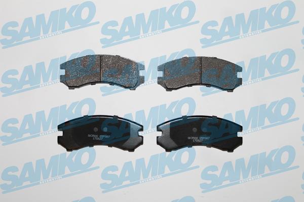 Samko 5SP087 - Тормозные колодки, дисковые, комплект autospares.lv