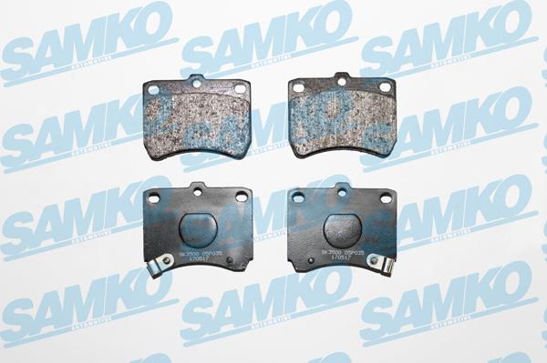 Samko 5SP035 - Тормозные колодки, дисковые, комплект autospares.lv