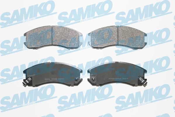 Samko 5SP036 - Тормозные колодки, дисковые, комплект autospares.lv