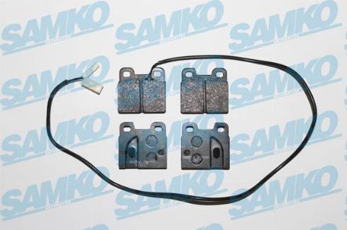 Samko 5SP030 - Тормозные колодки, дисковые, комплект autospares.lv