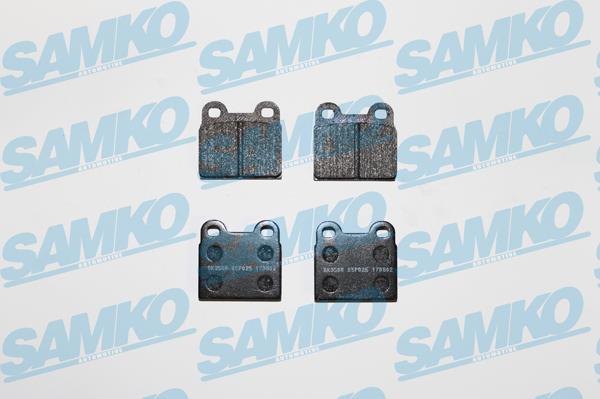 Samko 5SP025 - Тормозные колодки, дисковые, комплект autospares.lv
