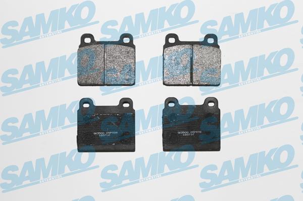 Samko 5SP026 - Тормозные колодки, дисковые, комплект autospares.lv