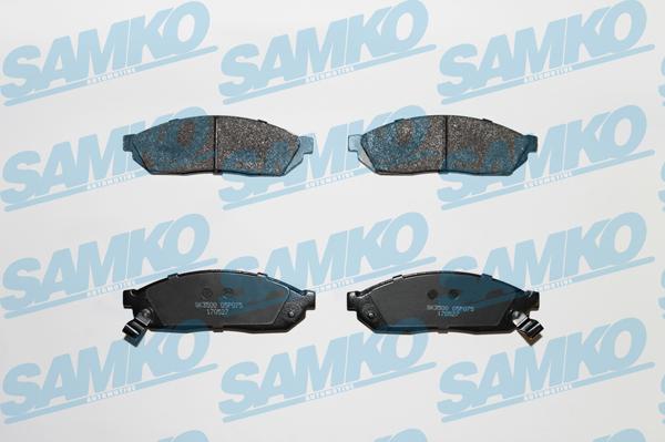 Samko 5SP075 - Тормозные колодки, дисковые, комплект autospares.lv