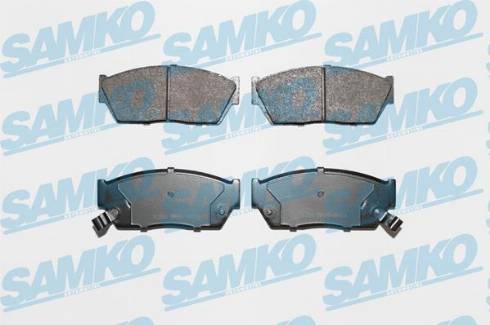 Samko 5SP076 - Тормозные колодки, дисковые, комплект autospares.lv