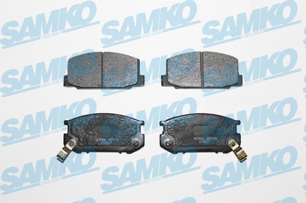 Samko 5SP070 - Тормозные колодки, дисковые, комплект autospares.lv