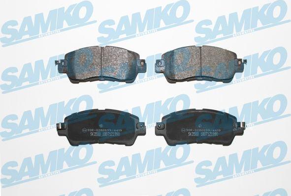 Samko 5SP1990 - Тормозные колодки, дисковые, комплект autospares.lv