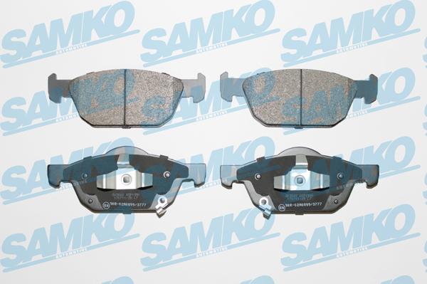 Samko 5SP1991 - Тормозные колодки, дисковые, комплект autospares.lv