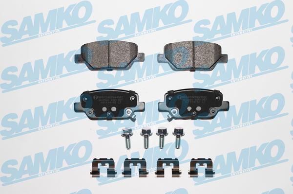 Samko 5SP1951K - Тормозные колодки, дисковые, комплект autospares.lv