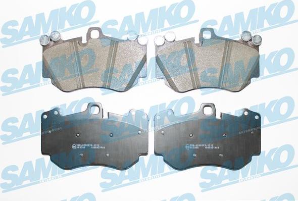 Samko 5SP1966 - Тормозные колодки, дисковые, комплект autospares.lv