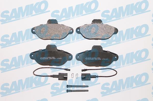 Samko 5SP1906 - Тормозные колодки, дисковые, комплект autospares.lv