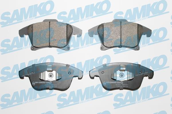 Samko 5SP1914 - Тормозные колодки, дисковые, комплект autospares.lv