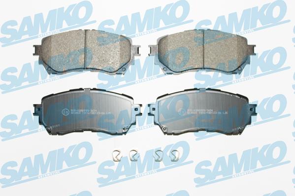 Samko 5SP1916 - Тормозные колодки, дисковые, комплект autospares.lv