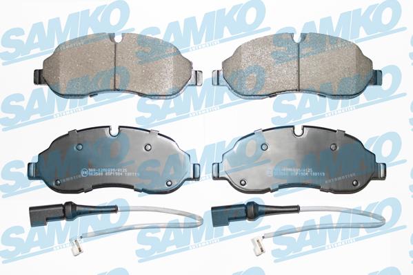 Samko 5SP1984A - Тормозные колодки, дисковые, комплект autospares.lv