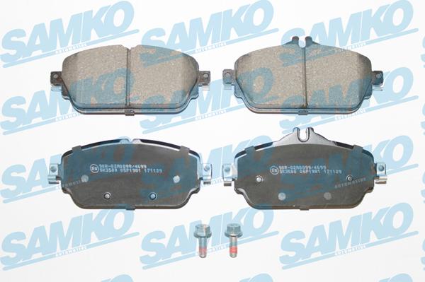 Samko 5SP1981 - Тормозные колодки, дисковые, комплект autospares.lv