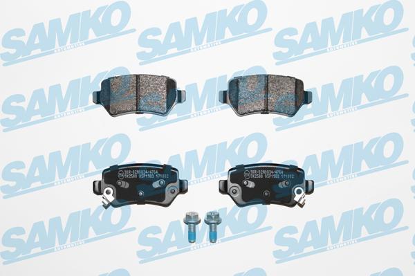 Samko 5SP1983 - Тормозные колодки, дисковые, комплект autospares.lv