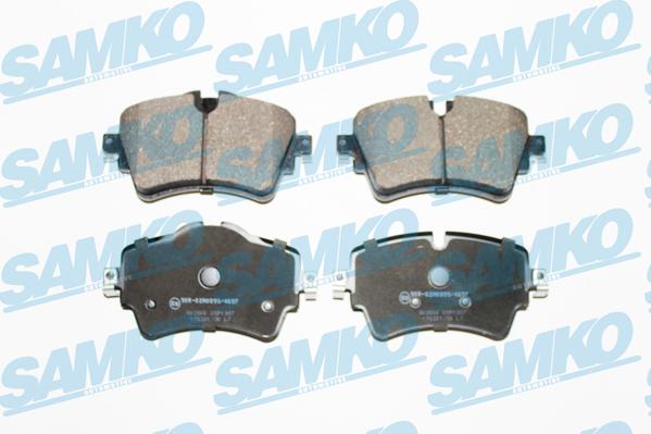 Samko 5SP1987 - Тормозные колодки, дисковые, комплект autospares.lv