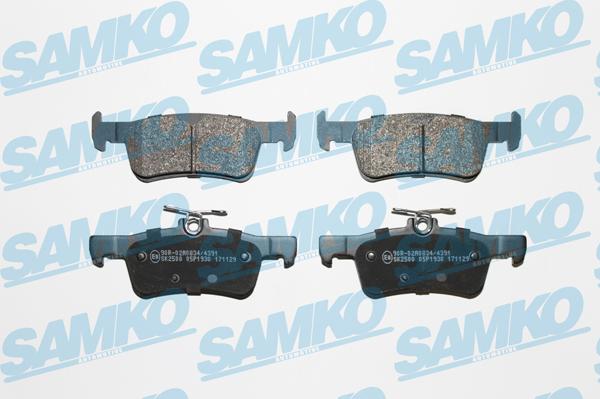 Samko 5SP1930 - Тормозные колодки, дисковые, комплект autospares.lv